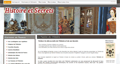 Desktop Screenshot of histoire-et-secrets.com