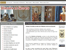 Tablet Screenshot of histoire-et-secrets.com